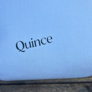 King sized white linen sheet set